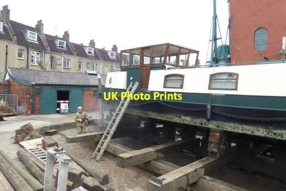 Photo 6"x4" Boat repairs Hotwells c2017