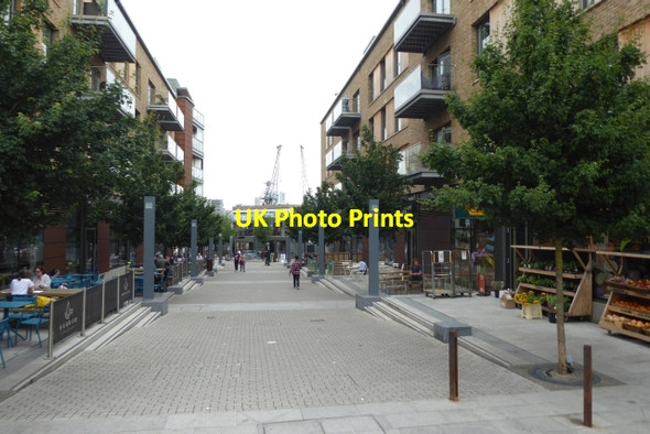 Photo 6"x4" Path to the docks Bedminster c2017