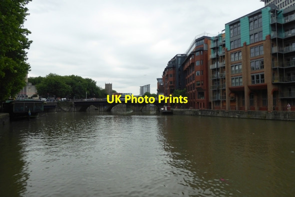 Photo 6"x4" Floating Harbour and Bristol Bridge Bedminster c2017