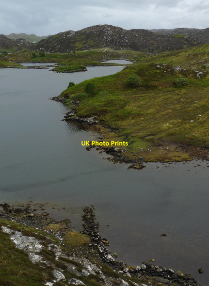 Photo 6"x4" Wall, Loch nam Bodach, Isle of Lewis Cromor c2017