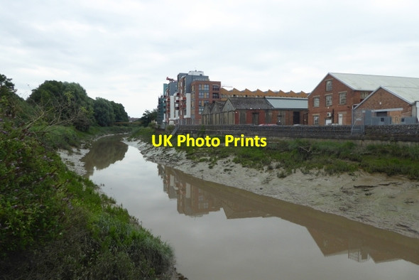 Photo 6"x4" Upstream along the Avon Arno's Vale c2017