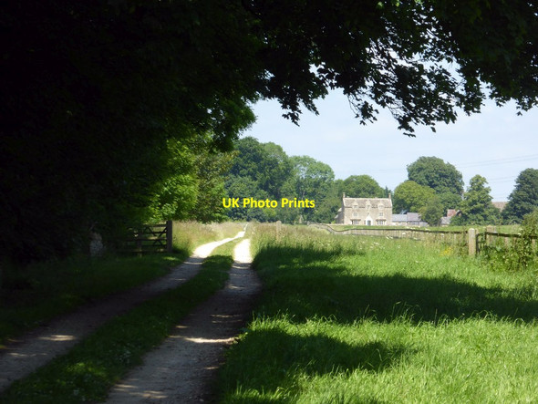 Photo 6"x4" Track to Eastleach Downs Farmhouse Eastleach Turville c2017