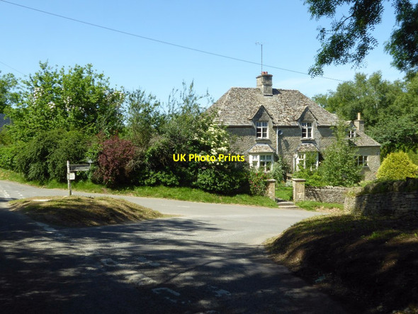 Photo 6"x4" Road junction near Ablington Ablington\/SP1007 c2017