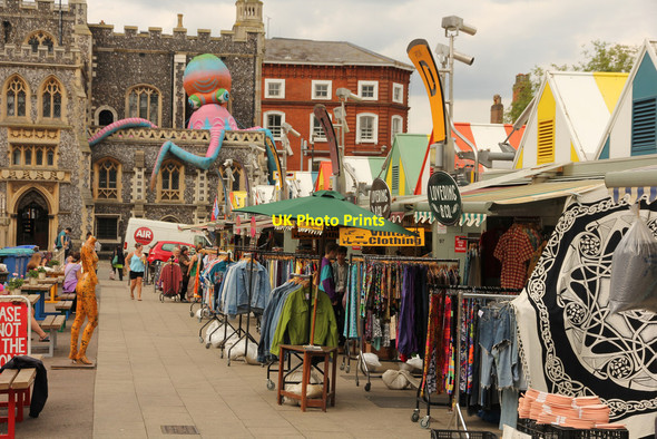 Photo 6"x4" Norwich Market Norwich c2017