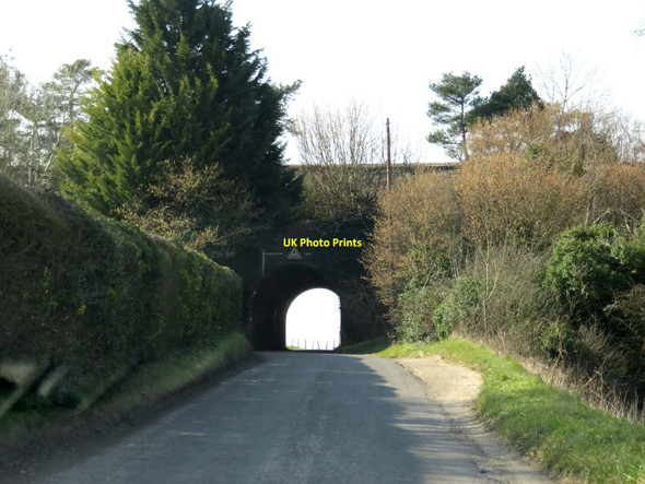 Photo 6"x4" A rail bridge crosses a rural road neat Weston Colley Weston Colley c2016