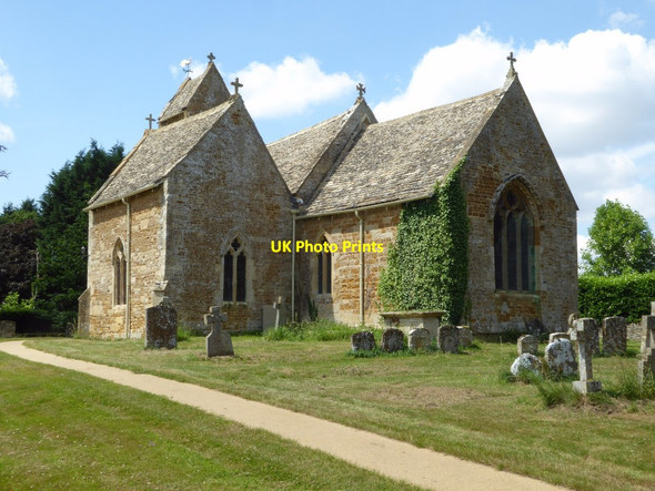 Photo 6"x4" Barton-on-the-Heath church Barton-on-the-Heath c2017
