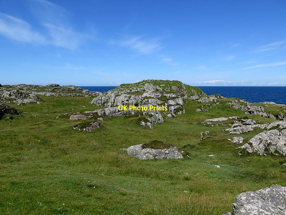 Photo 6"x4" Dun Mor from south-east Vaul c2017