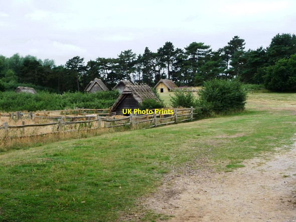 Photo 6"x4" Pigsty on the edge of West Stow Anglo-Saxon village Lackford c2017