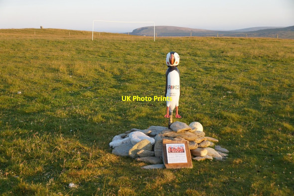 Photo 6"x4" The Unstfest Puffin 'Brakes', Haroldswick Northdale\/HP6413 c2017
