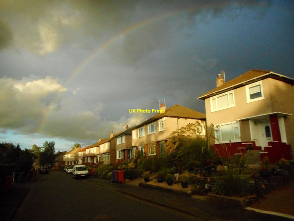 Photo 6"x4" Dramatic sky, Rowan Drive Milngavie c2017