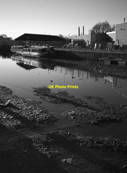 Photo 6"x4" Drained Diglis Basin Worcester c2002