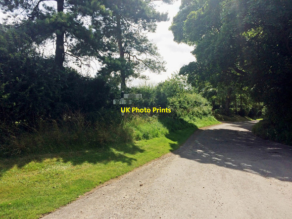 Photo 6"x4" Thorganby road junction and sign Thorganby\/TF2097 c2017