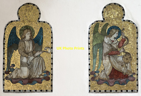 Photo 6"x4" St George, Wolverton - Opus sectile Old Wolverton c2017