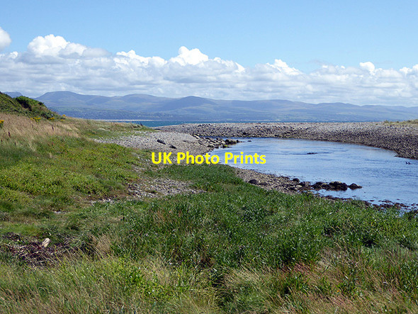 Photo 6"x4" Afon Dwyfor heads for the sea Llanystumdwy c2017