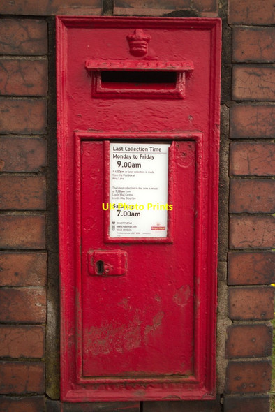 Photo 6"x4" Anonymous Postbox, King Lane Black Moor\/SE2939 c2017