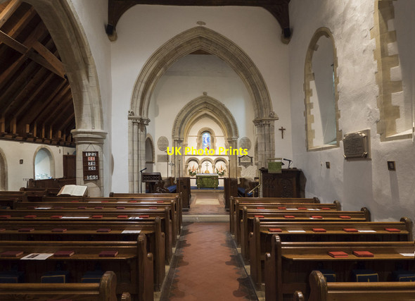 Photo 6"x4" St Andrew, Bishopstone - East end Seaford c2017