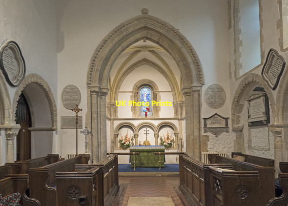 Photo 6"x4" St Andrew, Bishopstone - East end Seaford c2017 P1