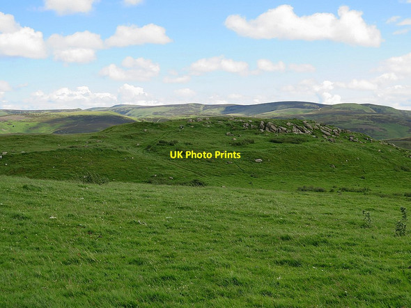 Photo 6"x4" Chatto Craig hillfort from the west Chatto c2016