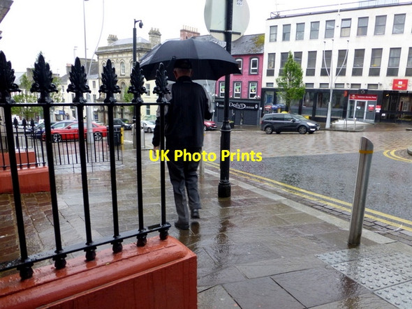 Photo 6"x4" Wet, High Street, Omagh Omagh c2016