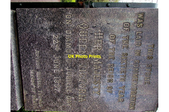 Photo 6"x4" Queen Victoria Diamond Jubilee stone in Neath Neath\/Castell-Nedd c2016