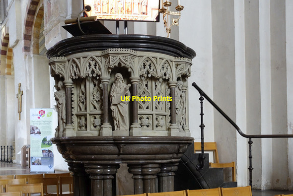 Photo 6"x4" St Albans Cathedral - Pulpit St Albans c2016
