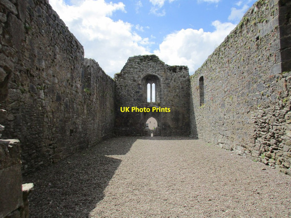 Photo 6"x4" Castleyons Abbey, nave Castlelyons c2016