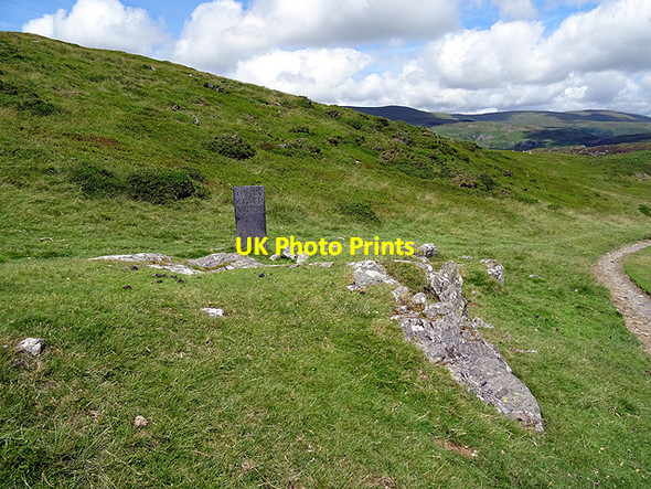 Photo 6"x4" Marker stone at Carn March Arthur Cwrt\/SH6800 c2016