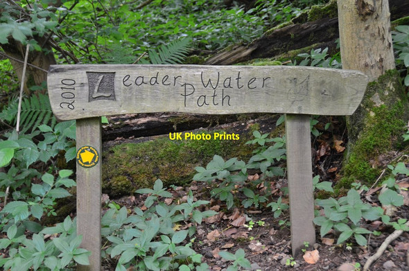 Photo 6"x4" Leader Water Path sign Earlston\/NT5738 c2016