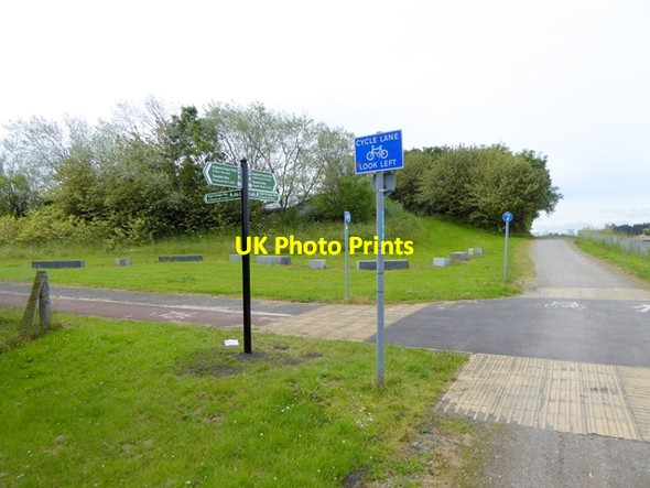 Photo 6"x4" Cycleway junction Billingham c2016
