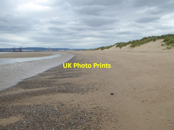 Photo 6"x4" North Gare Sands and sand dunes Seaton Carew c2016