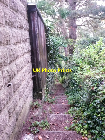 Photo 6"x4" Redhill: start of descent on footpath O19 Northbourne\/SZ0895 c2016