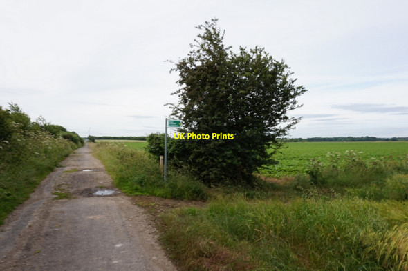Photo 6"x4" Fingerpost on Leys Lane Knottingley c2016