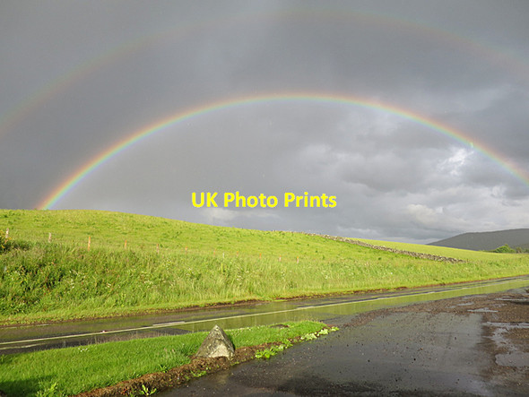 Photo 6"x4" Double Rainbow Lumsden c2016