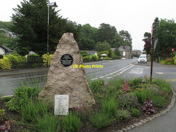 Photo 6"x4" Soroptimist stone, Grange-over-Sands Grange-Over-Sands c2016
