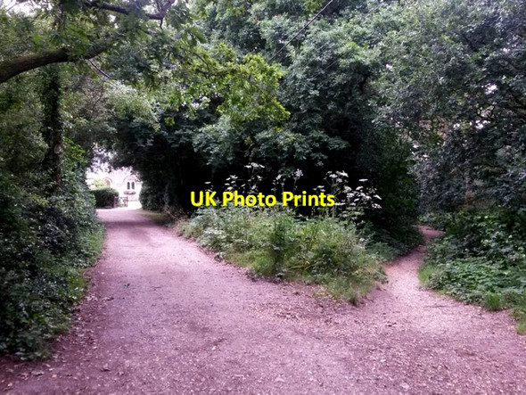 Photo 6"x4" Talbot Village: footpath N16 joins footpath N15 Ensbury Park c2016