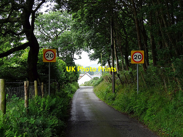 Photo 6"x4" Entering the environs of Tal-y-bont Tal-y-bont\/SN6589 c2016