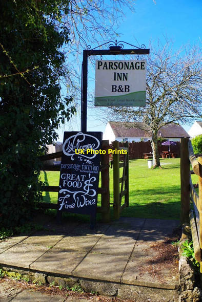 Photo 6"x4" Parsonage Farm Inn (2) - sign, St. Florence, Pembs St Florence c2015