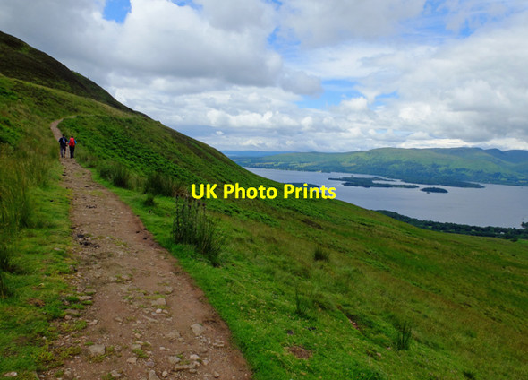 Photo 6"x4" Ascending Conic Hill Balmaha c2016