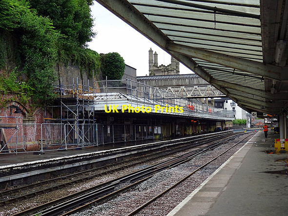 Photo 6"x4" Work on platform 3 canopy, Shrewsbury Shrewsbury c2016