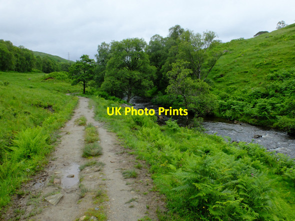 Photo 6"x4" West Highland Way by the River Falloch Buck Craig c2016