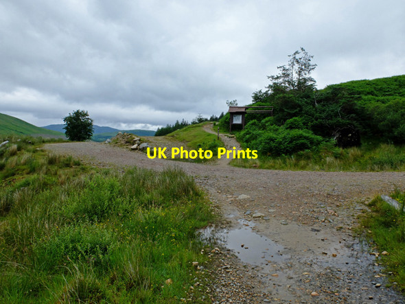 Photo 6"x4" Junction at Bl\u00c3\u00a0r a' Chaorainn Blarmachfoldach c2016