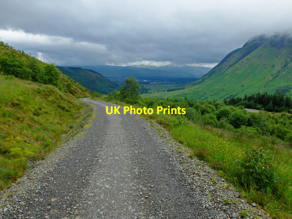 Photo 6"x4" West Highland Way entering Glen Nevis Blarmachfoldach c2016
