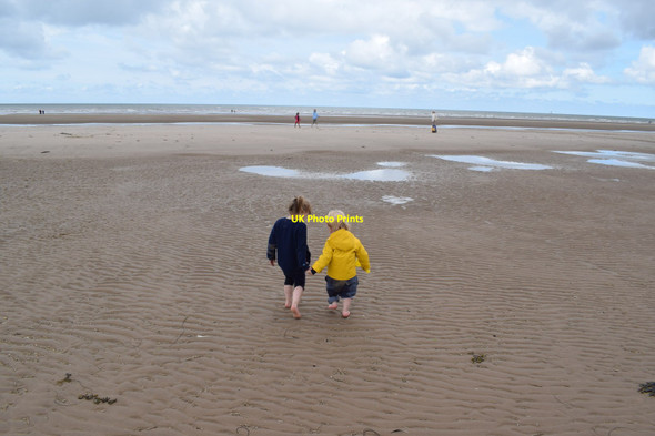 Photo 6"x4" On the sands west of Formby Point Formby c2016