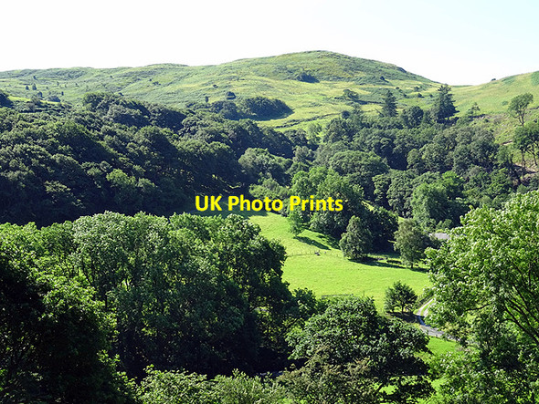 Photo 6"x4" A view over Cymerau Farm Glandyfi c2016