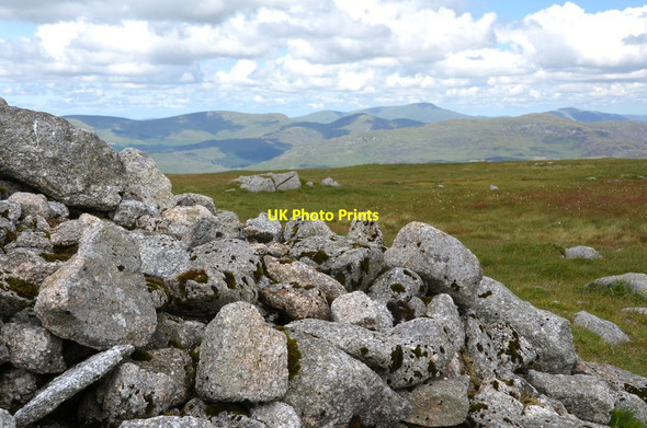 Photo 6"x4" North from the summit cairn, Cairnsmore of Fleet Meikle Mulltaggart c2016