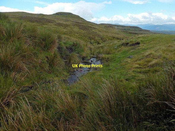 Photo 6"x4" Burn flowing from disused reservoir Spango\/NS2374 c2016 P1