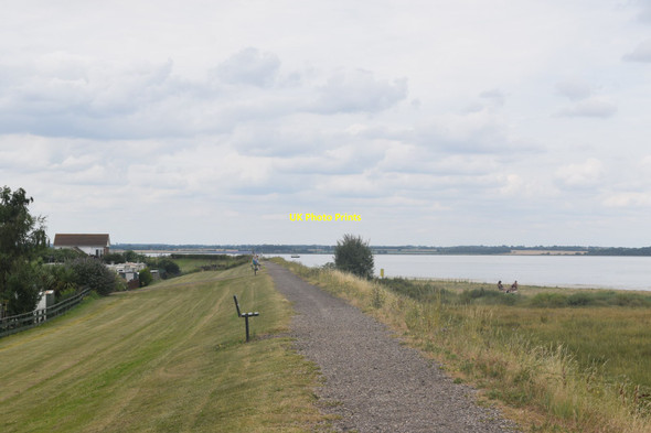 Photo 6"x4" Sea wall path at St Lawrence Bay Ramsey Island\/TL9505 c2016