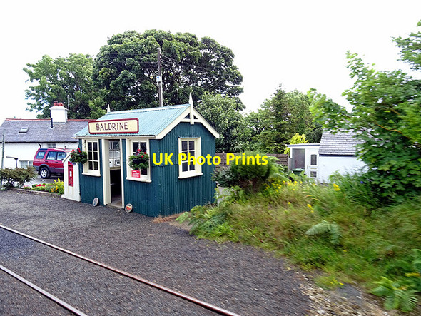 Photo 6"x4" Waiting shelter at Baldrine Baldrine c2016