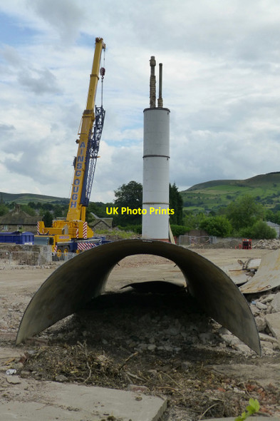Photo 6"x4" Bits of a chimney Glossop c2016