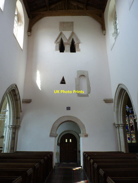 Photo 6"x4" Interior of St Mary's Priory Church, Deerhurst Deerhurst c2016